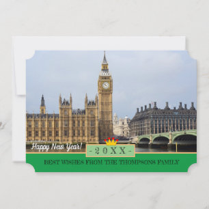 Cartes Pour Fêtes Annuelles Big Ben Londres, Westminster et Bonne Année ! Cart