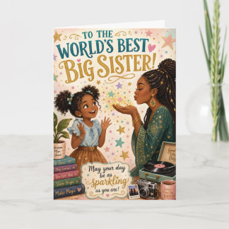 Cartes Pour Fêtes Annuelles Big Sister Appreciation