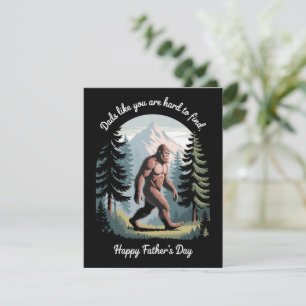 Cartes Pour Fêtes Annuelles Bigfoot Fête des Pères Sasquatch Papa Drôle
