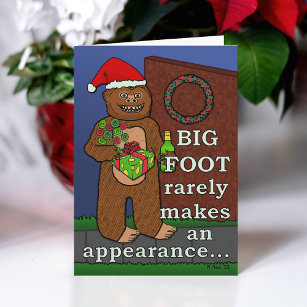 Cartes Pour Fêtes Annuelles Bigfoot Joyeux jeu de canon de Noël