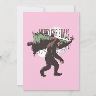 Cartes Pour Fêtes Annuelles Bigfoot Joyeux Noël Avec Place Pour Votre Photo