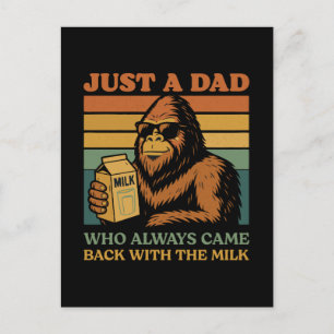 Cartes Pour Fêtes Annuelles Bigfoot Papa Juste Un Père Qui Est Toujours Revenu