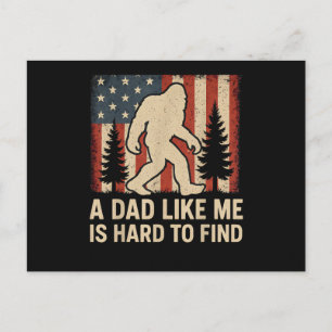 Cartes Pour Fêtes Annuelles Bigfoot Patriotique Un Papa Comme Moi Est Dur à Tr