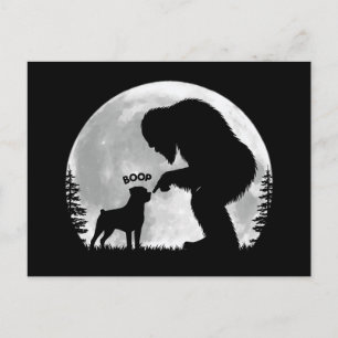 Cartes Pour Fêtes Annuelles Bigfoot Rottweiler Boop