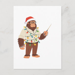 Cartes Pour Fêtes Annuelles Bigfoot Sasquatch Infirmière Noël Soins infirmiers
