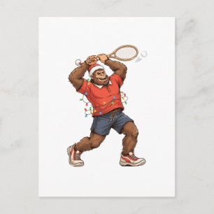 Cartes Pour Fêtes Annuelles Bigfoot Sasquatch Tennis Noël 2026 Vacances  