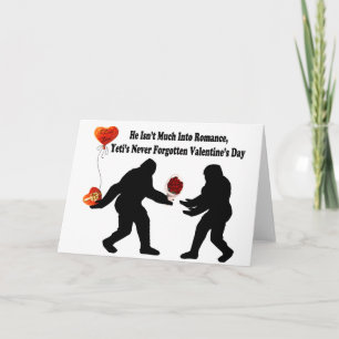 Cartes Pour Fêtes Annuelles Bigfoot se souvient de la Saint Valentin