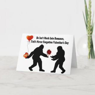Cartes Pour Fêtes Annuelles Bigfoot se souvient de la Saint Valentin