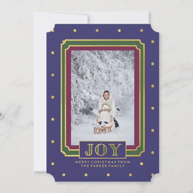Cartes Pour Fêtes Annuelles Bijoux Ton Noël Joie avec photo (Devant)