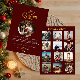 Cartes Pour Fêtes Annuelles Bilan de l'année en un coup d'œil Quelle année Bur