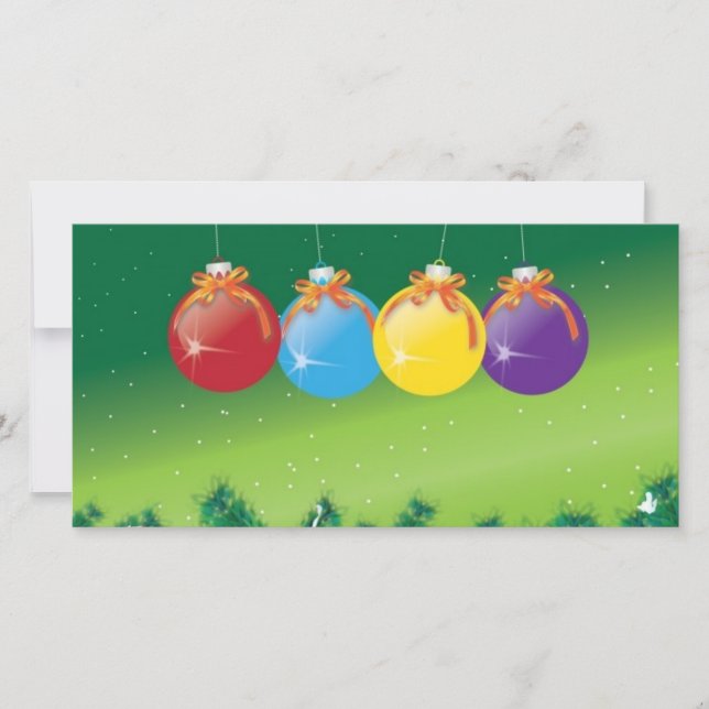 Cartes Pour Fêtes Annuelles bille (Devant)