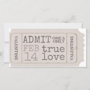 Cartes Pour Fêtes Annuelles Billet Saint-Valentin Vintage Amour Véritable Adme