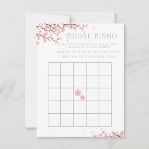 Cartes Pour Fêtes Annuelles Bingo pour la Fête des mariées de fleurs de cerisi