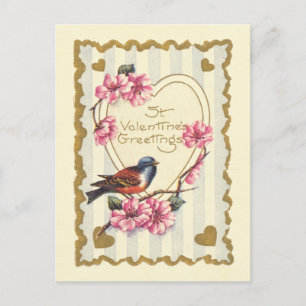 Cartes Pour Fêtes Annuelles Bird and Bloom St Valentine's Greeting