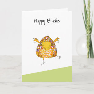 Cartes Pour Fêtes Annuelles Birthday Happy Birdie