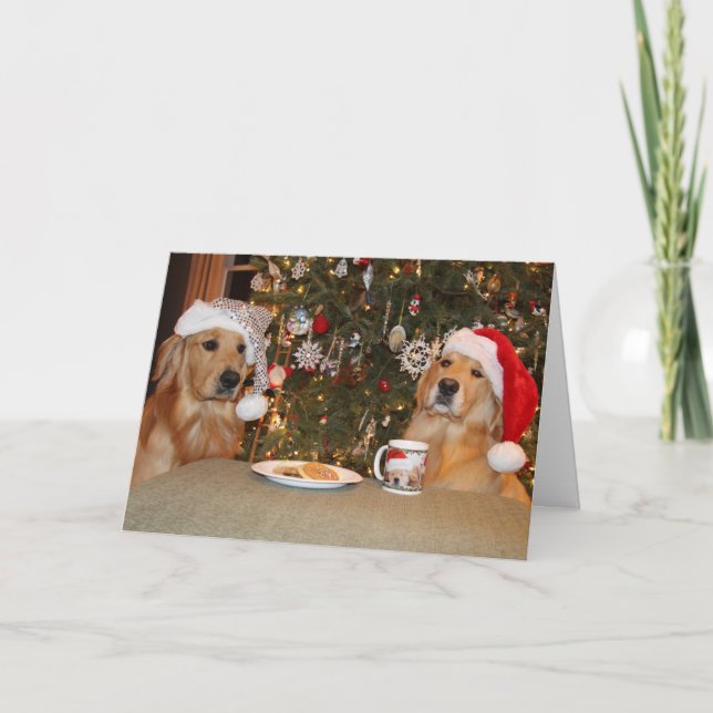 Cartes Pour Fêtes Annuelles Biscuits de Noël (Devant)