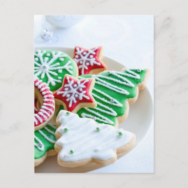 Cartes Pour Fêtes Annuelles Biscuits de Noël (Devant)