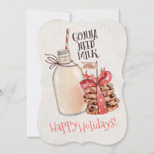 Cartes Pour Fêtes Annuelles biscuits de Noël au lait cuits dans la cuisine de