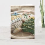Cartes Pour Fêtes Annuelles Biscuits de Noël et de Hanoukka de plat,<br><div class="desc">AssetID : 200486001-001/{} de Thomas Northcut/biscuits de Noël et de Hanoukka de plat, </div>