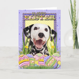 Cartes Pour Fêtes Annuelles Biscuits d'oeuf de pâques - Dalmate