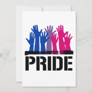 Cartes Pour Fêtes Annuelles Bisexual Together Pride