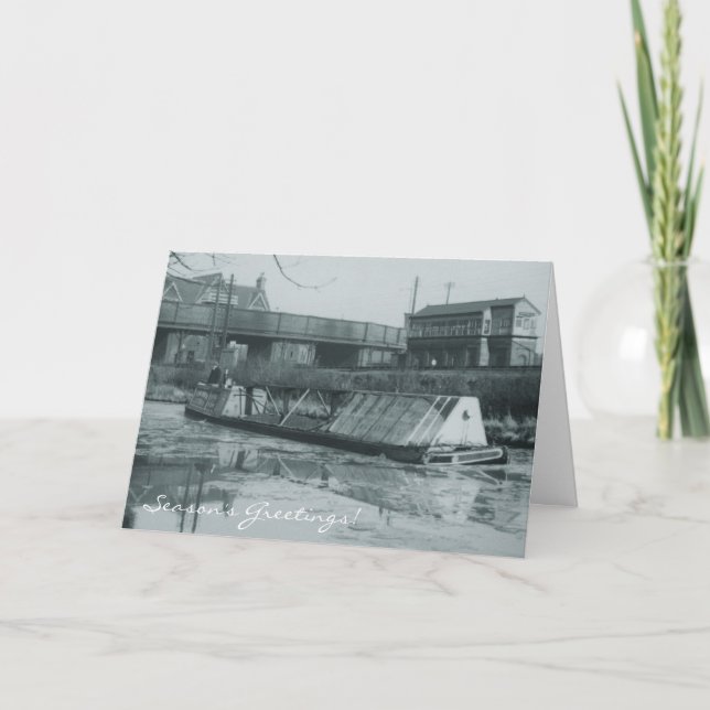 Cartes Pour Fêtes Annuelles Bison de FMC en hiver (Devant)