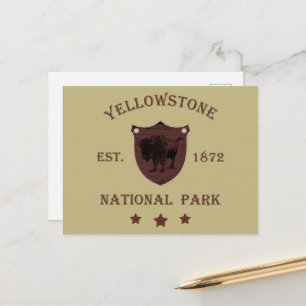 Cartes Pour Fêtes Annuelles Bison Parc national de Yellowstone