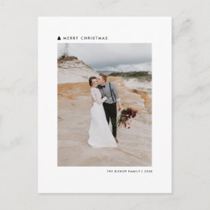 Cartes Pour Fêtes Annuelles Black Christmas Tree Modern Joyeux Noël Photo