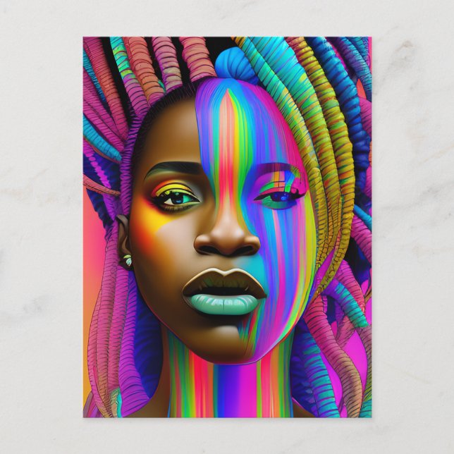 Cartes Pour Fêtes Annuelles Black Girl Magic Anniversaire Sista Melanin Femme (Devant)