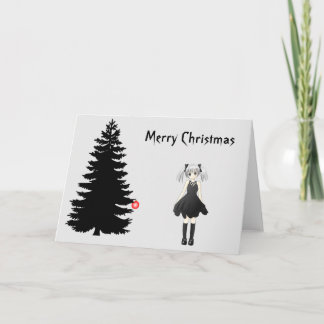 Cartes Pour Fêtes Annuelles Black Gothic Christmas Card