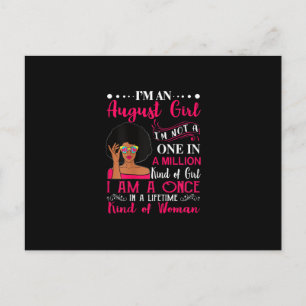 Cartes Pour Fêtes Annuelles Black Women August Birthday