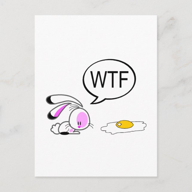 Cartes Pour Fêtes Annuelles Blague de Pâques Bunny (Devant)