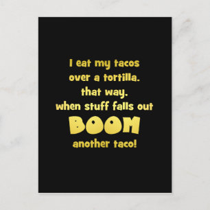 Cartes Pour Fêtes Annuelles Blague de tortilla Boom drôle
