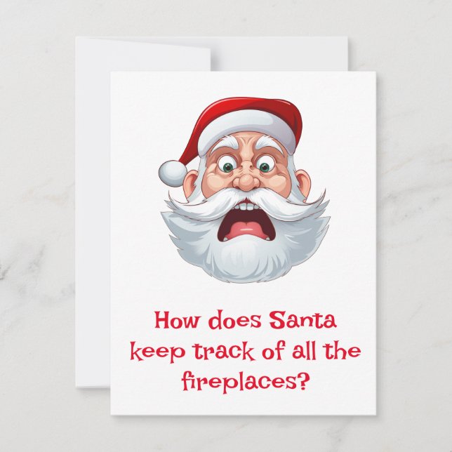 Cartes Pour Fêtes Annuelles Blagues de Noël (Devant)