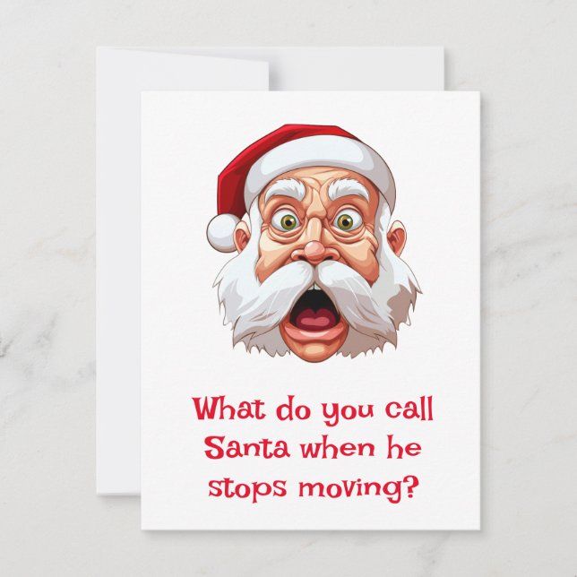 Cartes Pour Fêtes Annuelles Blagues de Noël (Devant)