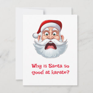 Cartes Pour Fêtes Annuelles Blagues de Père Noël