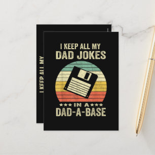 Cartes Pour Fêtes Annuelles Blagues drôles de papa pour hommes dans dad-a-Base