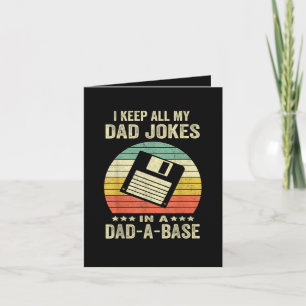 Cartes Pour Fêtes Annuelles Blagues drôles de papa pour hommes dans dad-a-Base