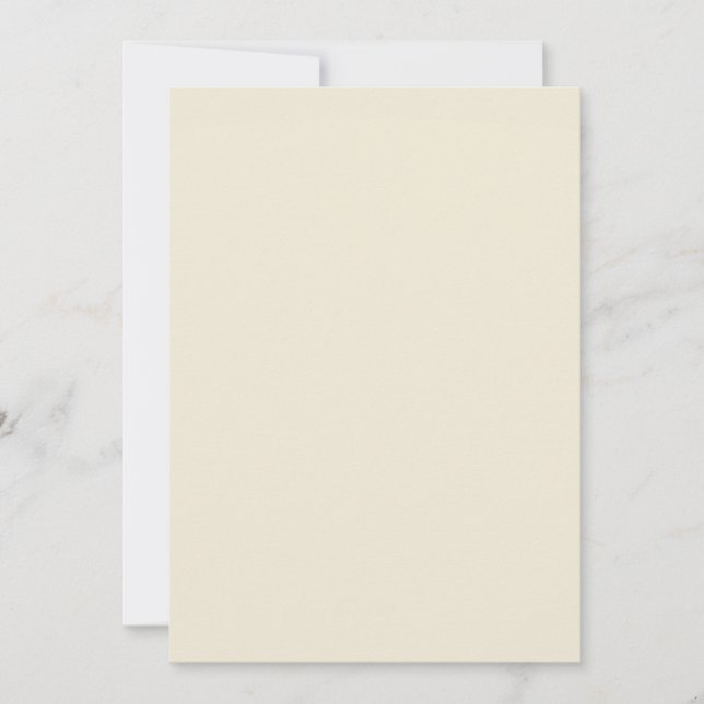 Cartes Pour Fêtes Annuelles Blanc cassé uni (Devant)