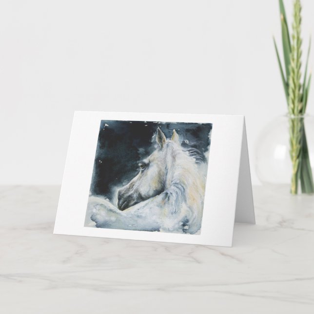 Cartes Pour Fêtes Annuelles Blanc de minuit (Devant)