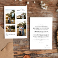 Blanc Simple moderne Noël Quatre photos Collage