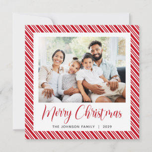 Cartes Pour Fêtes Annuelles Blancs rouges Joyeux Noël Photo
