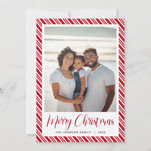 Cartes Pour Fêtes Annuelles Blancs rouges Joyeux Noël Photo
