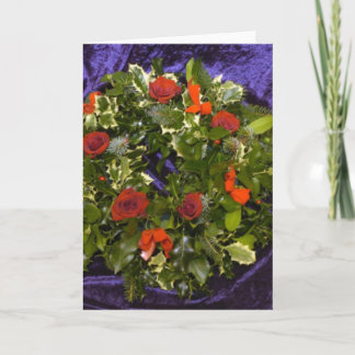 CARTES POUR FÊTES ANNUELLES BLANK WREATH CARD