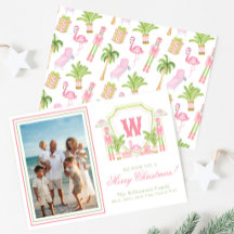 Blason de monogramme de casse-noisette Palm Beach