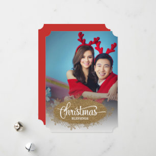 Cartes Pour Fêtes Annuelles Blessures de Noël Parties scintillant étincelante 