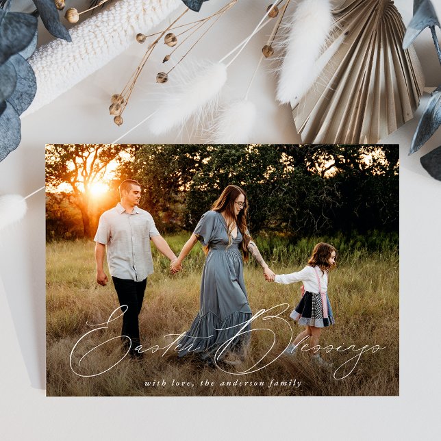 Cartes Pour Fêtes Annuelles Blessures de Pâques élégantes Photo (Créateur téléchargé)