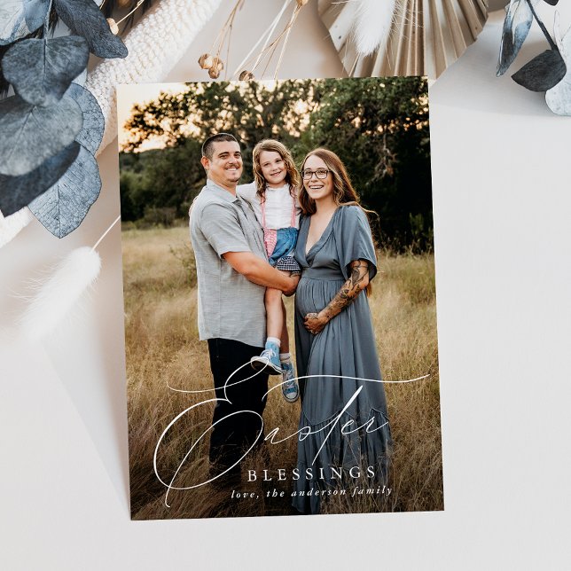 Cartes Pour Fêtes Annuelles Blessures de Pâques élégantes Photo (Créateur téléchargé)