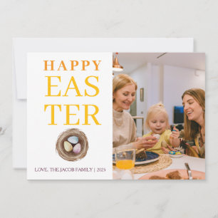 Cartes Pour Fêtes Annuelles Blessures de Pâques modernes et élégantes Script P