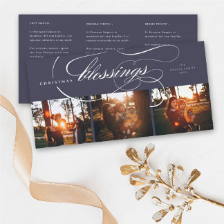 Cartes Pour Fêtes Annuelles Blessures Script Noël Religieux Élégant Photo